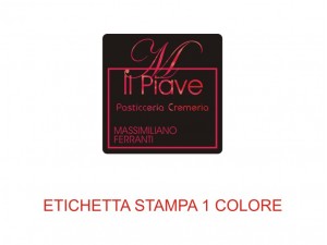 Etichette adesive per pasticcerie, bar, panetterie e gelaterie (mm 25x25)  (cod.37/I )